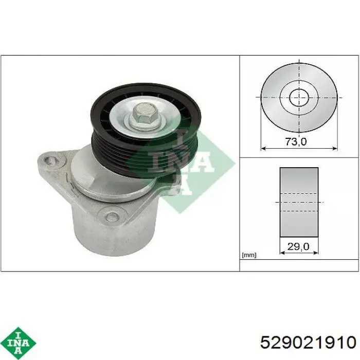 Ремень агрегатов приводной, комплект INA 529021910 цена, от 112.32 USD