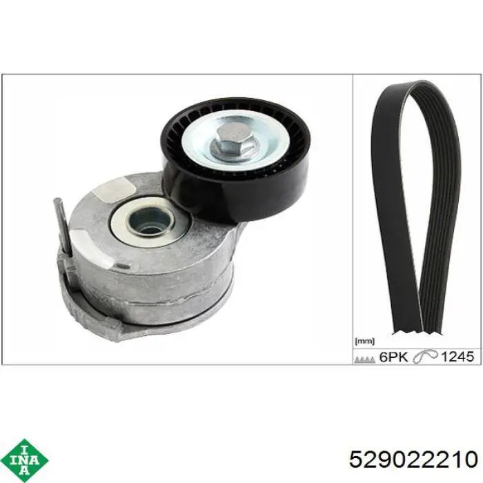 Ремень агрегатов приводной, комплект INA 529022210 цена, от 58.15 USD
