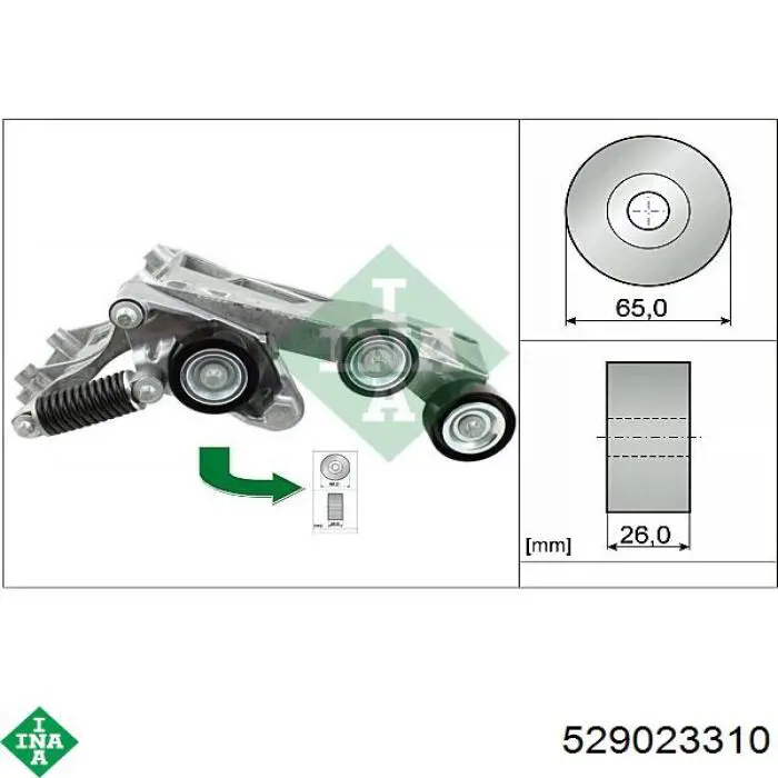 Ремень агрегатов приводной, комплект INA 529023310 цена, от 249.38 USD