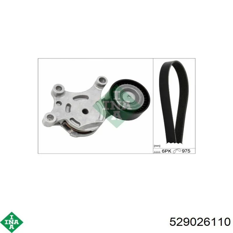 Ремень агрегатов приводной, комплект INA 529026110 цена, от 49.84 USD