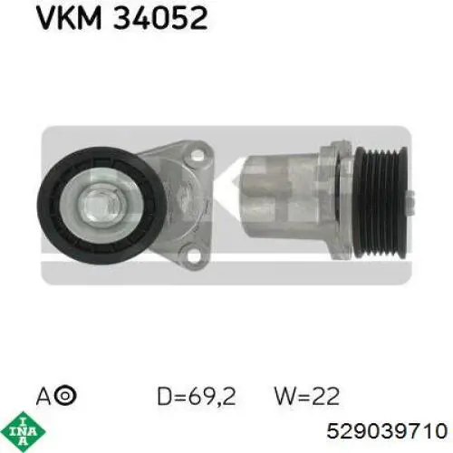 Ремень агрегатов приводной, комплект INA 529039710 цена, от 63.69 USD