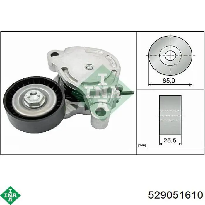 Ремень агрегатов приводной, комплект INA 529051610 цена, от 85.06 USD
