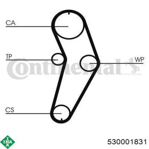 Комплект ГРМ 530001831 INA
