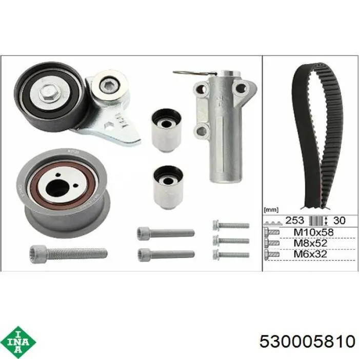 Комплект ГРМ 530005810 INA