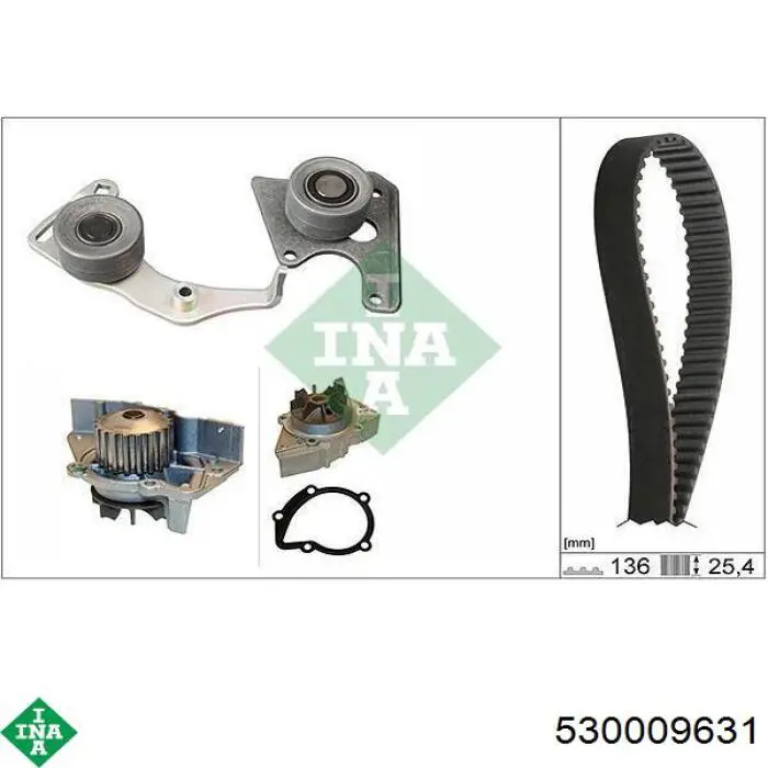 Комплект ремня ГРМ CT1061WP3 Continental/Siemens