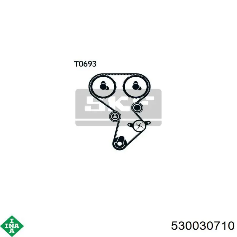Комплект ГРМ 530030710 INA