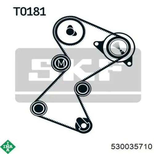 Комплект ГРМ 530035710 INA