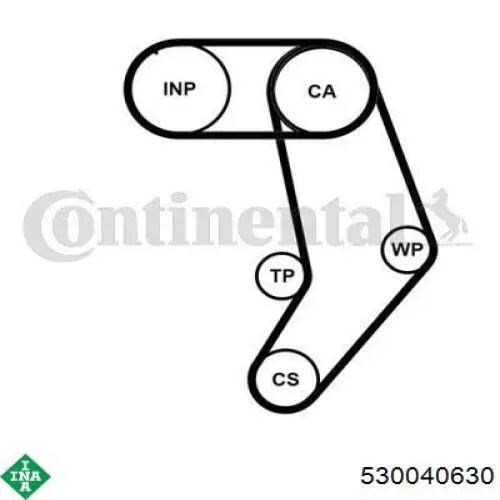 Комплект ГРМ 530040630 INA