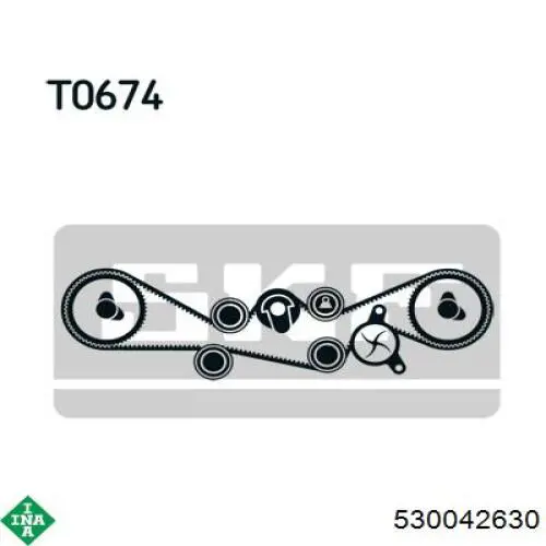 ГРМ ремни, комплект INA 530042630 цена, от 218.29 USD