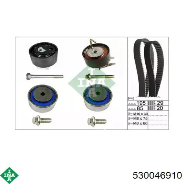 Комплект ГРМ 530046910 INA