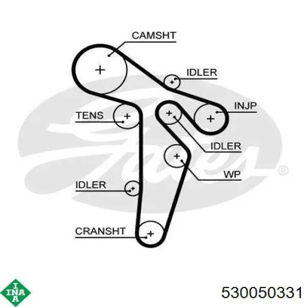 Комплект ГРМ 530050331 INA