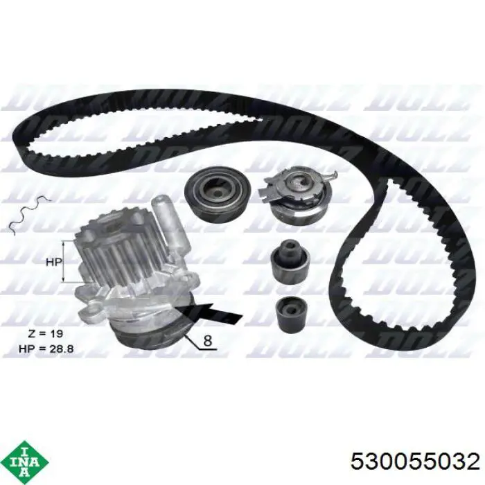 Комплект ГРМ 530055032 INA