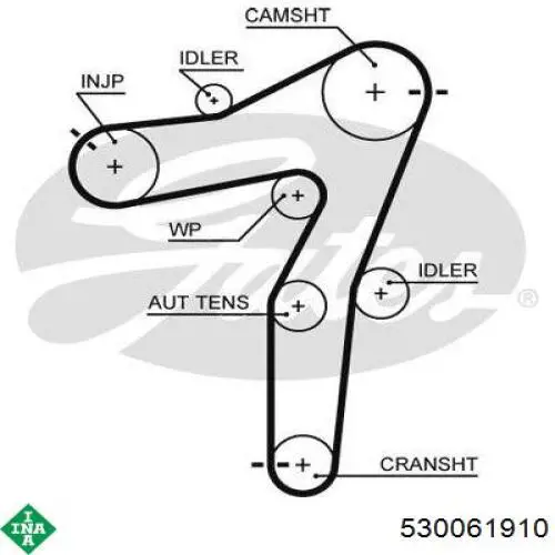 Комплект ГРМ 530061910 INA