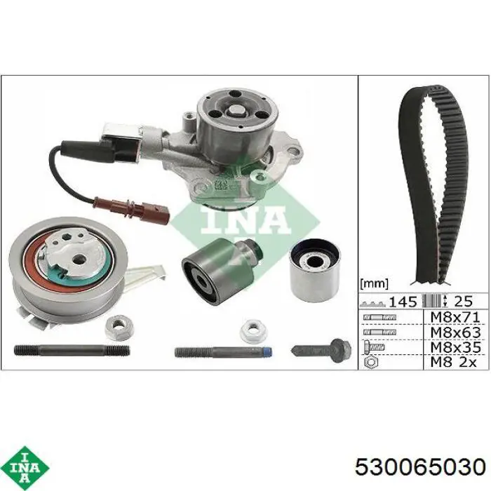 Комплект ГРМ 530065030 INA