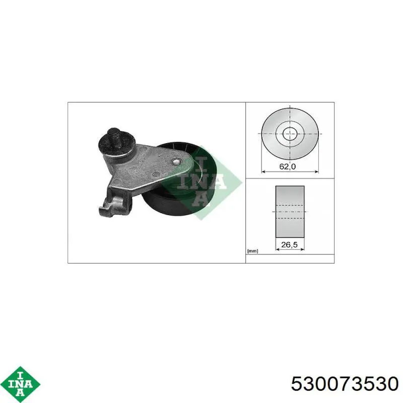 ГРМ ремни, комплект INA 530073530 цена, от 91.39 USD
