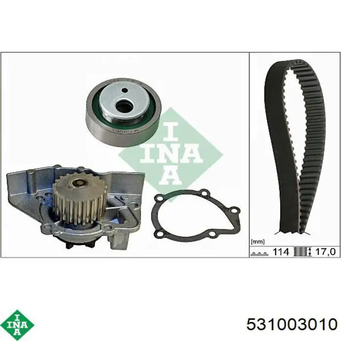 Ролик натяжителя ремня газораспределения INA 531003010 цена, от 13.03 USD