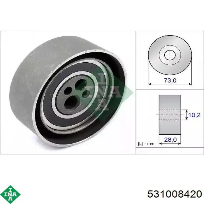 531008420 INA ролик грм