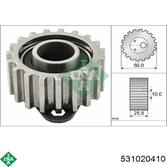 Ролик ГРМ 531020410 INA