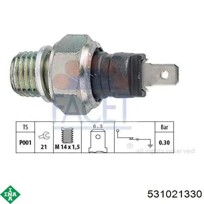 Ролик натяжителя ремня газораспределения INA 531021330 цена, от 22.91 USD