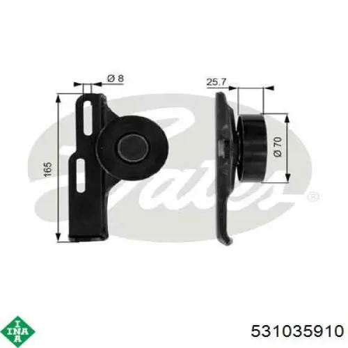 Натяжной ролик INA 531035910 цена, от 27.95 USD