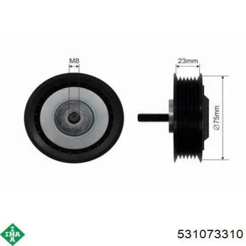 Натяжной ролик INA 531073310 цена, от 25.85 USD
