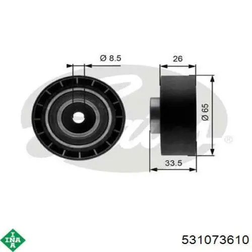 Натяжной ролик INA 531073610 цена, от 14.20 USD