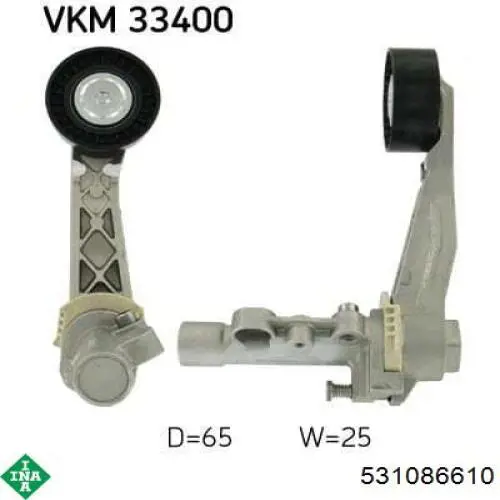 Натяжной ролик INA 531086610 цена, от 22.41 USD