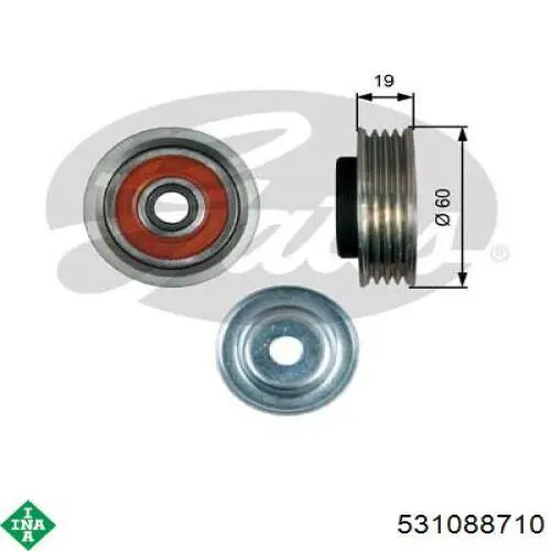 Натяжной ролик 531088710 INA