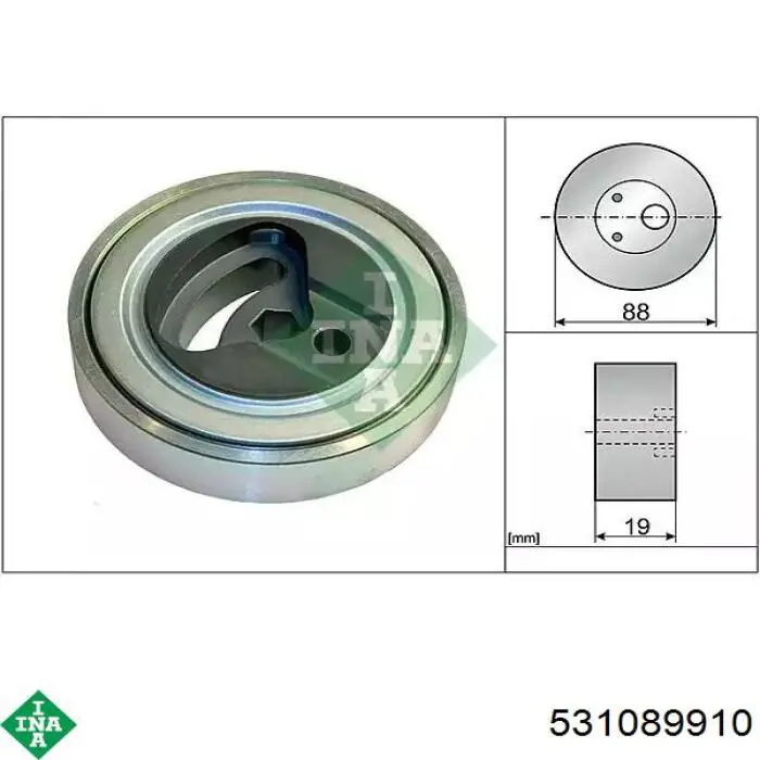 Натяжной ролик 531089910 INA