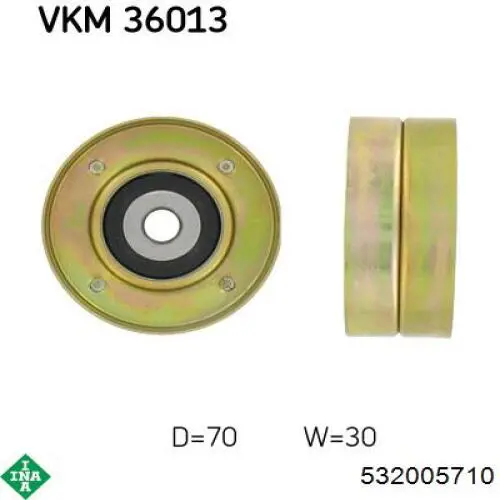 Паразитный ролик приводного ремня INA 532005710 цена, от 19.58 USD