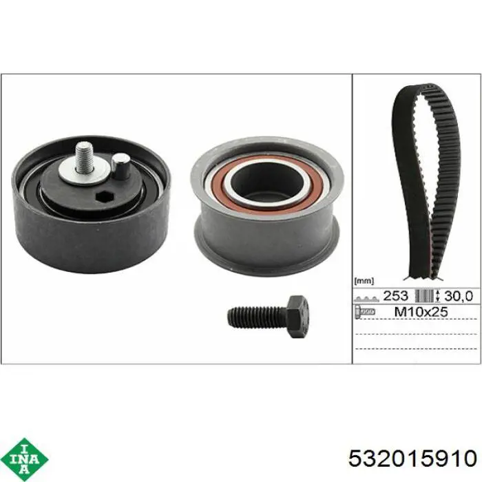 Обводной ролик ремня ГРМ INA 532015910 цена, от 27.47 USD