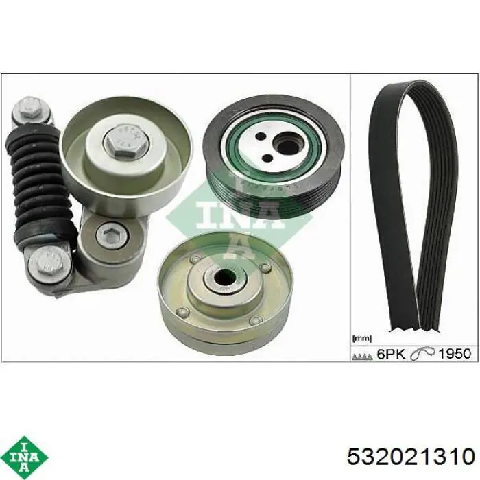 Паразитный ролик приводного ремня INA 532021310 цена, от 16.22 USD
