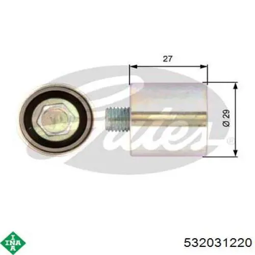 Паразитный ролик ГРМ 532031220 INA