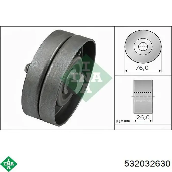 Купить 532032630 INA Паразитный ролик