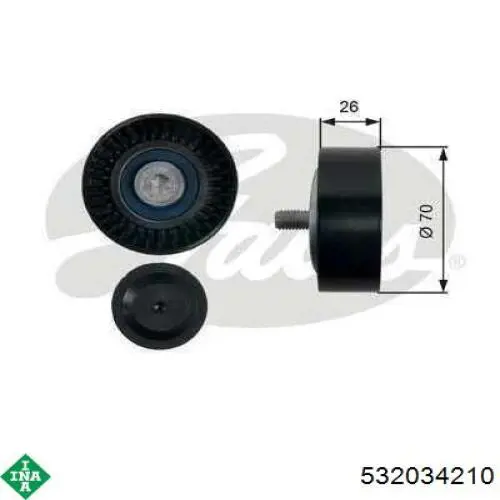 Паразитный ролик приводного ремня INA 532034210 цена, от 16.62 USD