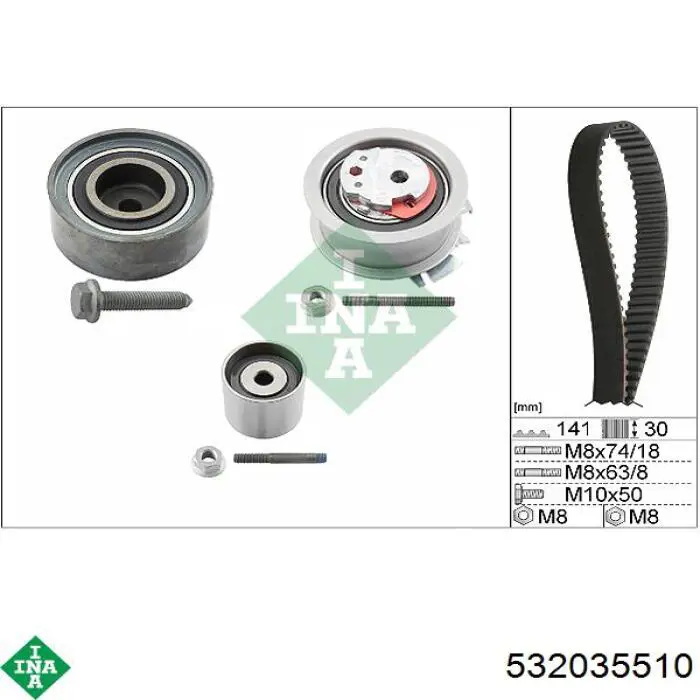 Обводной ролик ремня ГРМ INA 532035510 цена, от 28.79 USD