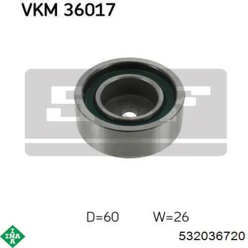Купить 532036720 INA Натяжной ролик