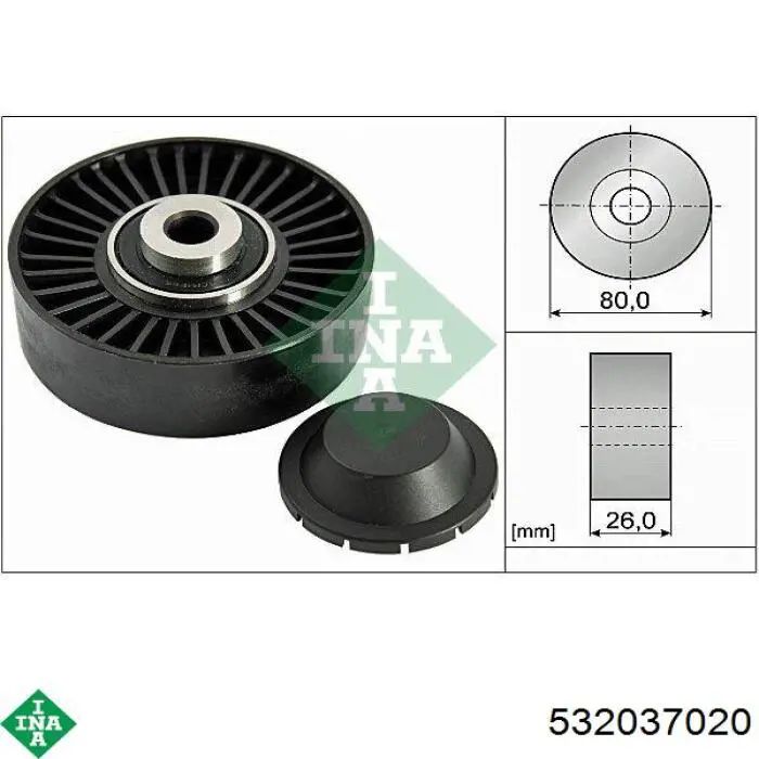 Купить 532037020 INA Паразитный ролик