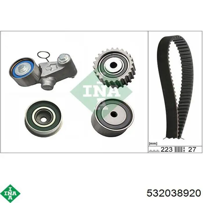 Обводной ролик ремня ГРМ INA 532038920 цена, от 14.68 USD