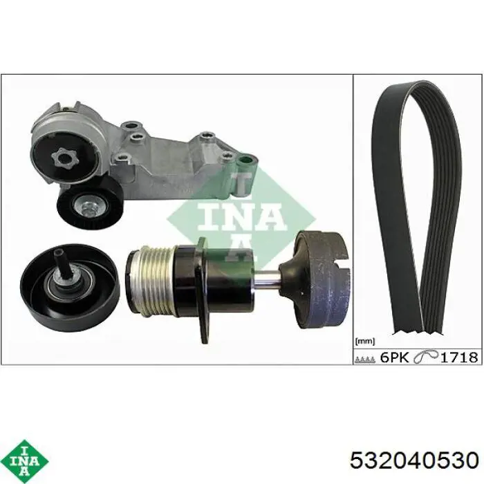 Паразитный ролик приводного ремня INA 532040530 цена, от 22.46 USD
