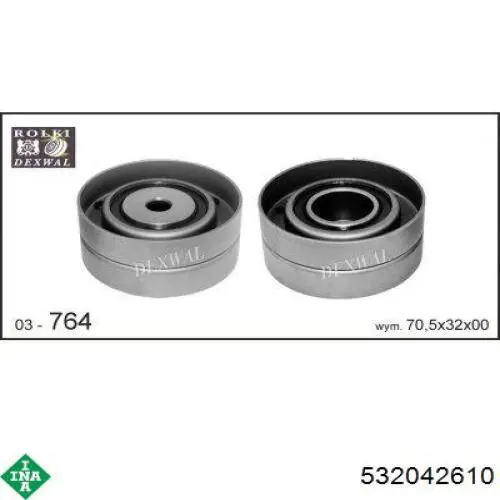 Обводной ролик ремня ГРМ Febi 7008 цена, от 31.77 USD