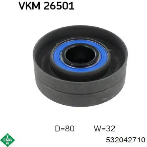 Обводной ролик ремня ГРМ INA 532042710 цена, от 23.83 USD
