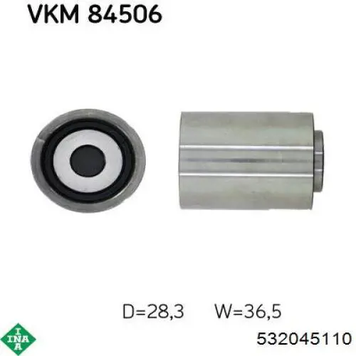 Купить 532045110 INA Ведуший ролик ГРМ