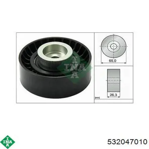 Паразитный ролик приводного ремня INA 532047010 цена, от 14.96 USD