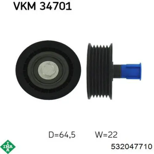 Паразитный ролик приводного ремня INA 532047710 цена, от 20.43 USD