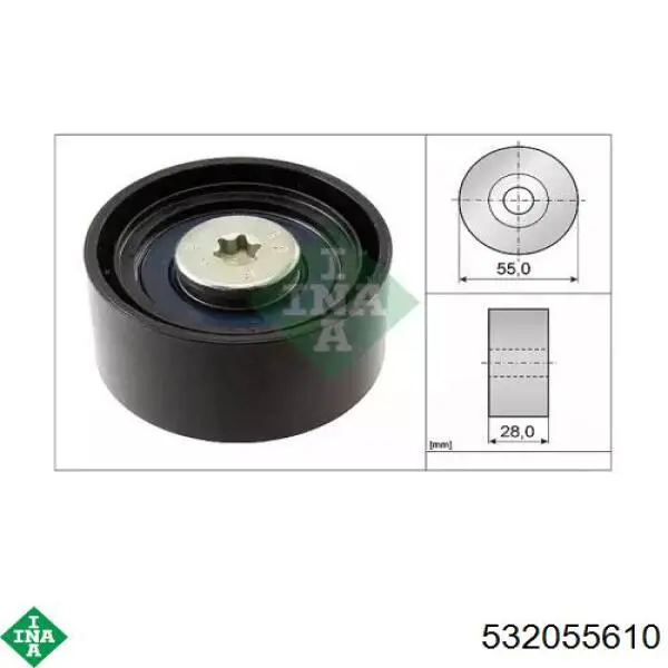 Ролик паразитный INA 532055610