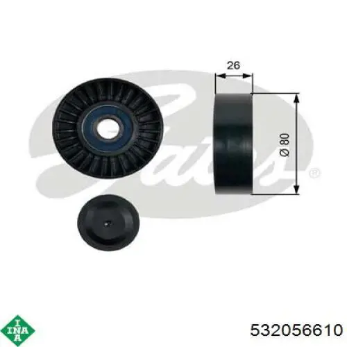 Паразитный ролик приводного ремня INA 532056610 цена, от 11.47 USD