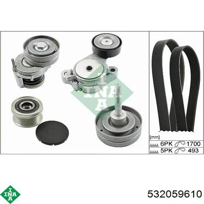 Купить 532059610 INA Паразитный ролик