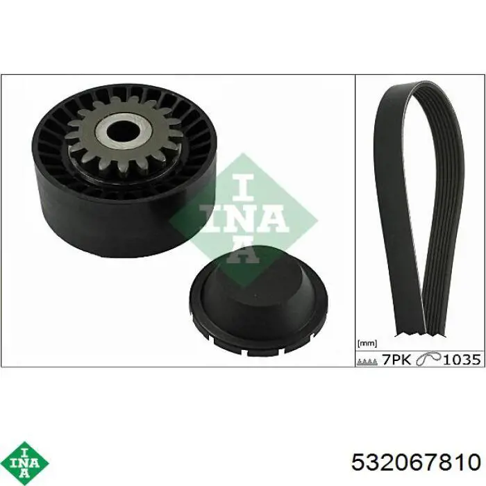 Паразитный ролик приводного ремня INA 532067810 цена, от 34.70 USD