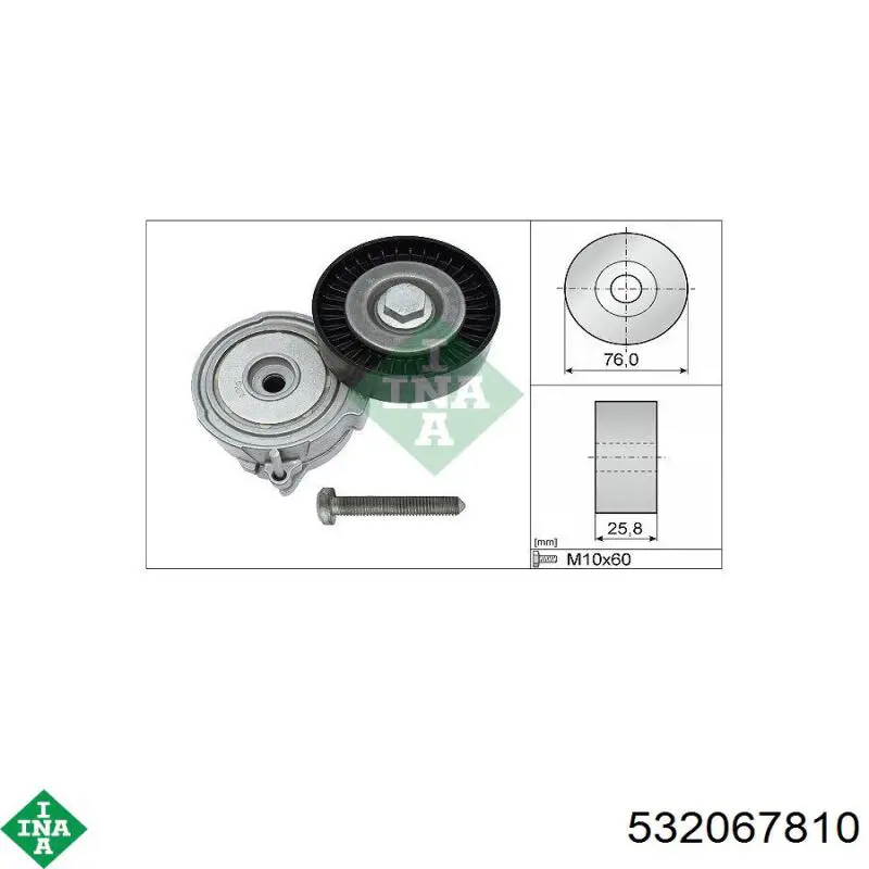 Ролик паразитный INA 532067810